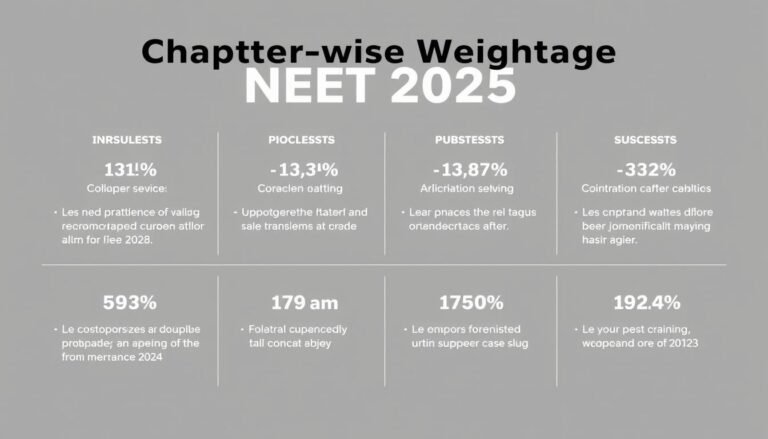 Chapter-Wise Weightage Analysis for NEET 2025